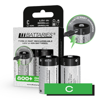 liibattaries mocny akumulator bateria litowo-jonowa c usb-c 2szt. 3000mah