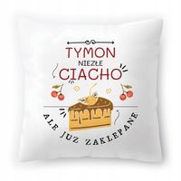 Poduszka Dla Tymona Na Urodziny Ze Zdjęciem Na Prezent Biała 40X40 Cm