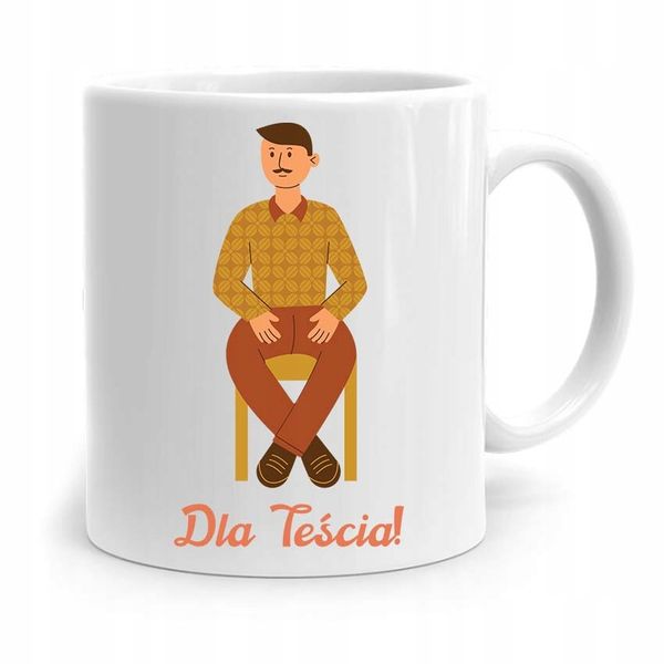 Kubek Prezent Urodzinowy Dla Teścia Taty! Z Nadrukiem Ze Zdjęciem zdjęcie 1
