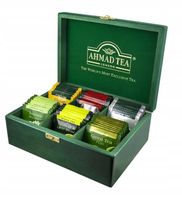 Ahmad Mix Zestaw Herbat 60 torebek Skrzynka drewniana Herbata