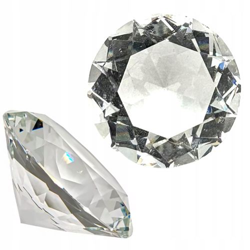 Kryształki dekoracyjne szklane zestaw 12szt średnica 5cm różnokolorowe na Arena.pl