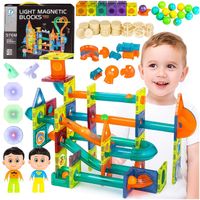 KLOCKI MAGNETYCZNE ŚWIECĄCE KONSTRUKCYJNE UKŁADANKA 3D KULODROM 202 PREZENT