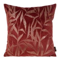 POSZEWKA WELUR VELVET WZÓR 45X45 CM CEGLANA