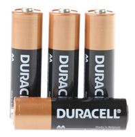 BATERIE ALKALICZNE Zestaw 4 Sztuki DURACELL Bateria x4 Paluszki LR6 R6 AA