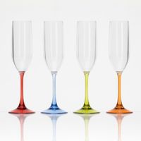 4 Kieliszki do prosecco kolor melamina Flamefield