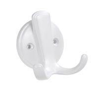 Wieszak na ubrania Schwinn 2681 podwójny Rozstaw w mm - 32, Kolor pokrycia - Biały półmat lakier