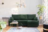 Narożnik DORMA z funkcją spania TKANINA SZTRUKSOWA