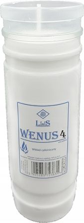 Rewelacyjne wkłady do zniczy Parafinowe Całoroczne Wenus 4 4dni 15szt na Arena.pl