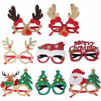 Elementy świąteczne Projekt Okulary Ramki Okulary Party Rekwizyty Czerwony