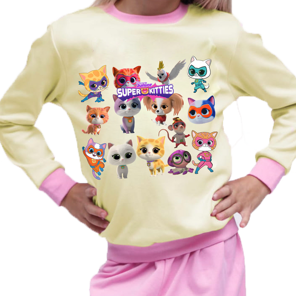 Piżama dziecięca Super Koty zdjęcie 1