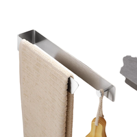 Wieszak na Ręczniki Samoprzylepny Stal Nierdzewna Srebrny 29 cm Kuchnia