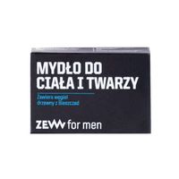 ZEW for men, Mydło do Twarzy i Ciała z węglem drzewnym, 85ml