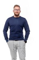 WRANGLER CREW KNIT NAVY W8A0PD114 S