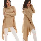 F570 Lady Kapur BLUZA TUNIKA z otworem na kciuk