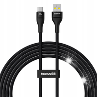 Baseus MOCNY wytrzymały kabel 2m USB USB-C 100W 20V 5A 200cm OPLOT czarny