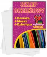 ulotki A6 reklamowe firmowe 1000 szt różne wzory SKLEP ODZIEŻOWY