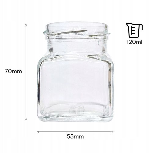 POJEMNIKI NA PRZYPRAWY x24 Szklany słoik 120ml + Etykiety Organizer Kol-Pol na Arena.pl