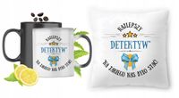 Dla Detektywa Zestaw Kubek Magiczny + Poduszka Z Nadrukiem Ze Zdjęciem
