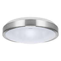 LAMPA sufitowa ALEX 03564 Ideus okrągła OPRAWA plafon LED 24W 4000K natynkowy IP44 srebrny biały