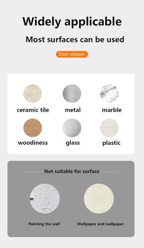 Stoper do drzwi magnetyczny silikonowy bez wiercenia niebieski mocny na Arena.pl