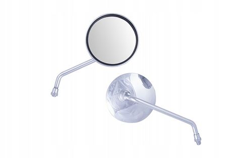 LUSTERKA MOTOCYKLOWE DO MOTOCYKLA SKUTERA QUADA ROWERU R+R M10 CHROMOWANE na Arena.pl