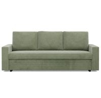 Kanapa 3 osobowa, BLOM, sztruks, 220x92x92 cm, oliwkowy | TYLETEGOTU