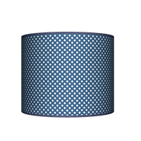 Abażur Walec - Granatowe groszki