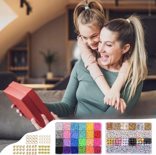 ZESTAW DO ROBIENIA BRANSOLETEK KORALIKI DO ROBIENIA BRANSOLETEK 8000+SZT na Arena.pl