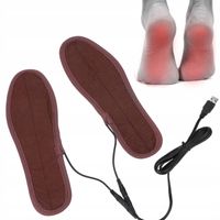 MINGAI PODGRZEWANE WKŁADKI DO BUTÓW 2 SZTUKI BRĄZOWE 23 CM DŁUGOŚCI