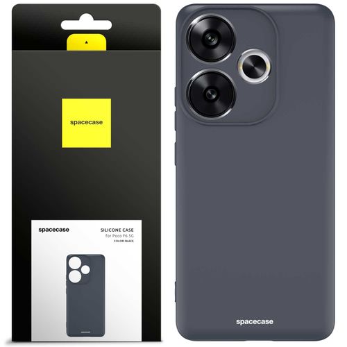 Spacecase Silicone Case Poco F6 5G black na Arena.pl