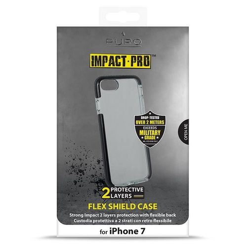 PURO Impact Pro Flex Shield - Etui iPhone 8 / 7 (czarny) na Arena.pl