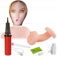 DMUCHANA POMPOWANA SEX LALKA Z CIPKĄ NA KAWALERSKI