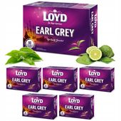 Ekspresowa Herbata Czarna Earl Grey 80 Torebek z Suszu Duże Opakowanie LOYD