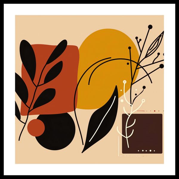 Plakat 60x60cm Ciepłe Kontury zdjęcie 3