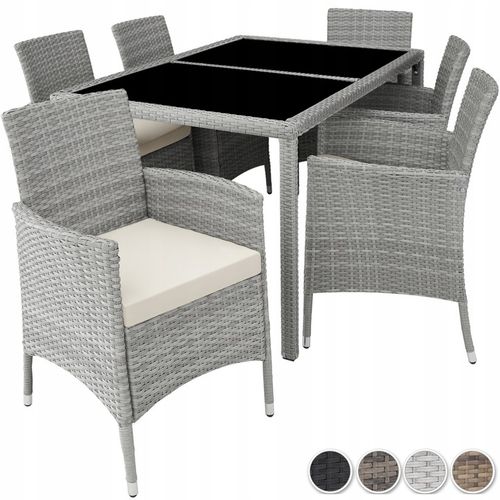 Meble ogrodowe technorattan 6+1+pokrowiec na Arena.pl