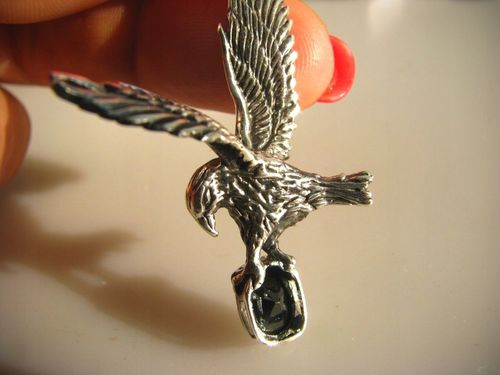 1581 Duży Orzeł Wisior Zawieszka Onyks Orłem Polska Eagle Srebro 925 UNISEX na Arena.pl