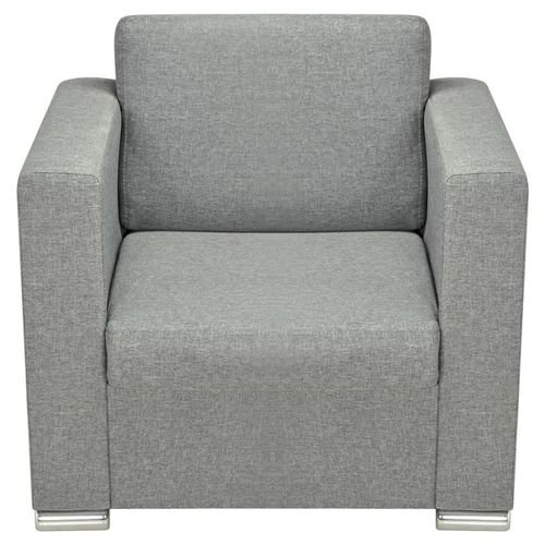 Fotel, jasnoszary, tkanina na Arena.pl