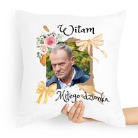 Poduszka Prezent Politycy Donald Tusk Platforma Po Z Nadrukiem Ze Zdjęciem