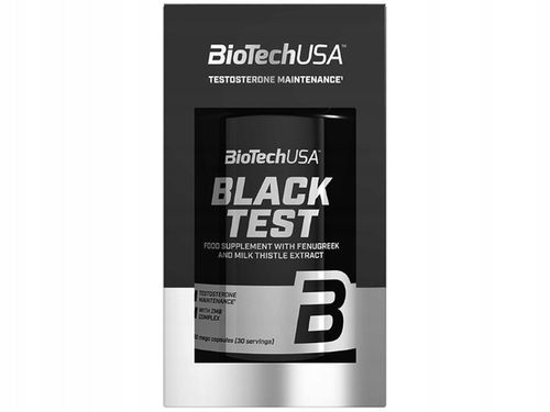 Bio Tech Black Test 90 caps BIOTECH BOOSTER TESTOSTERON ZMA LIBIDO SIŁA na Arena.pl