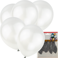tg53244e balony metaliczne 5szt szare chromowane urodziny