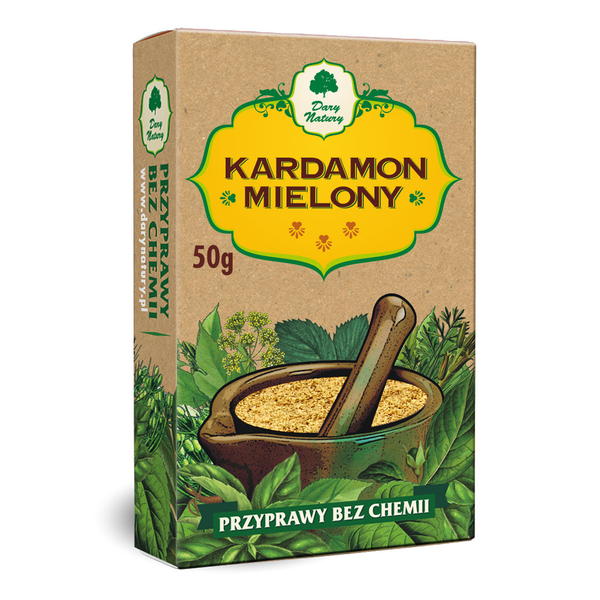 Kardamon Mielony 50 g - Dary Natury zdjęcie 1