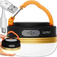 LAMPA TURYSTYCZNA LATARKA KEMPINGOWA WIELOFUNKCYJNA POWERBANK LED
