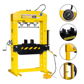 Warsztatowa Prasa Hydrauliczna 100 TON WP100 Pneumatyczno-Ręczna, Spawana