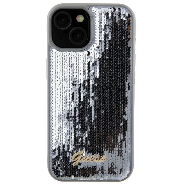 Etui Guess do iPhone 15, iPhone 14, iPhone 13, Srebrny zdjęcie 3