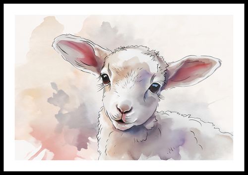 Plakat 60x40cm Mała Owieczka na Arena.pl