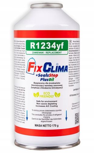 GAZ DO NAPEŁNIANIA KLIMATYZACJI AUT R1234YF+USZCZELNIACZ CZYNNIK CHŁODNICZY na Arena.pl