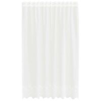 Zasłony z zasłonami Biały 150 x 140 cm Poliester