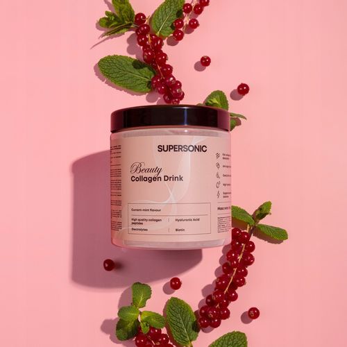 SUPERSONIC Collagen kolagen Beauty Drink porzeczka-mięta na Arena.pl
