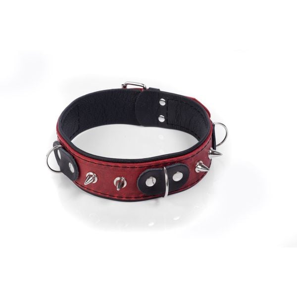 obroża crazy horse red s whips zdjęcie 1