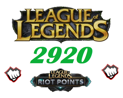 League of Legends 2920 Riot Points RP Europa NordicEast NE